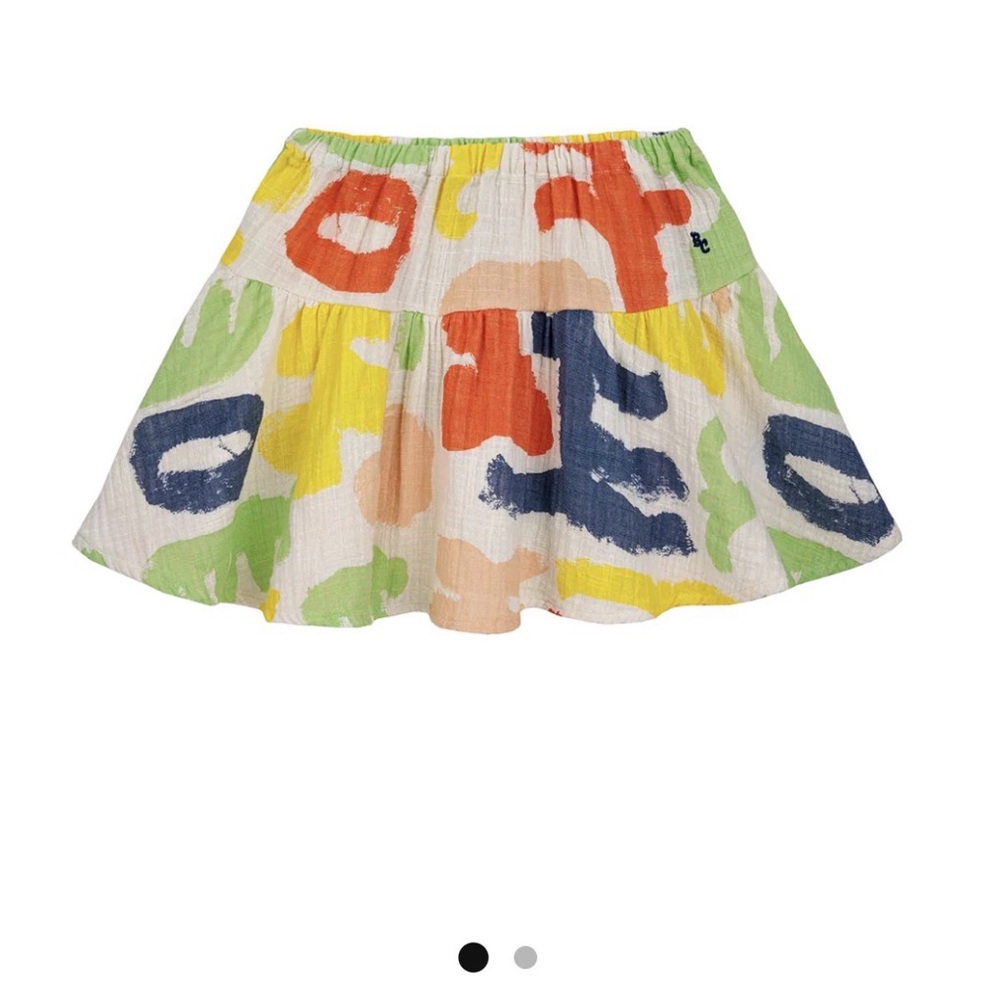 Colorful Abstract Print Girls Skirt